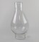 Clear Glass Lamp Chimney, Replacement Hurricane Globe Measures 2 7/8 Inch Diameter Base x 9 Inches High for Oil or Kerosene Lanterns